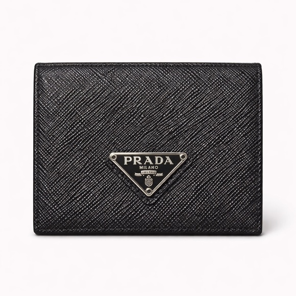 Prada Men’s Black Saffiano Leather Wallet